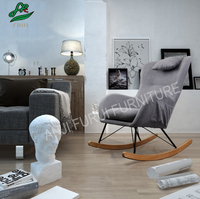 Salon Relax Chaises Lounge Métal Designer En Bois Moderne Fauteuil Rocking Chair