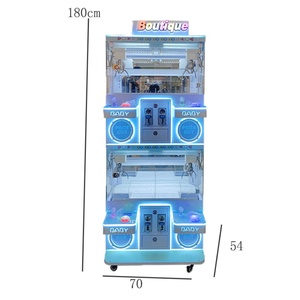 High Quality 4-Player Round <b>Claw</b> Mini Arcade <b>Machine</b> Coin Operated Kids Plush Toy <b>Game</b> Wholesale - Product Image 6