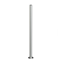 Balustrades carrées rondes, main courante de balcon, poteau en acier inoxydable, garde-corps en verre