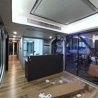Maison/appartement/villa en conteneur maritime High Cube de 40 pieds, moderne, mobile, portable, mini-maison pliable, design respirant