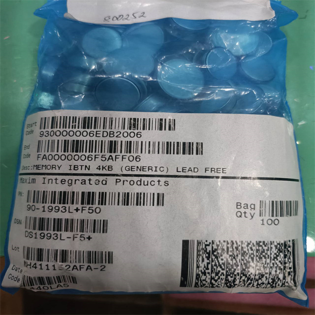 DS1993L-F5+ Memory Card  IBUTTON MEMORY 4KBIT NVRAM 512B   New Parts and Original Package 100pcs/package  DS1993