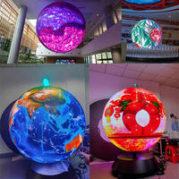 Display LED Sferico Personalizzato su Larga Scala per Esterni, Sfera Video su Misura, Globo LED Resistente alle Intemperie per Monumenti Cittadini e Pubblicità