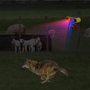 Repelente Solar de Animales con Luz LED Intermitente, Sistema de Alarma Inalámbrico 2 en 1 con Sensor de Movimiento IP65, Detección de 5-8m, Uso Interior/Exterior - Product Image 2
