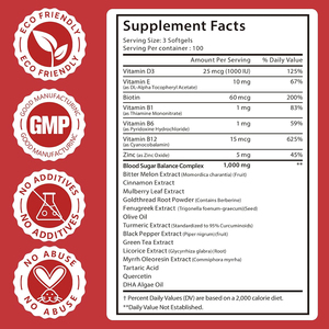 FÓRMULA HERBAL DE WELLNESS DE ALTA CALIDAD DE MARCA PRIVADA 20 en 1, Mantiene el Equilibrio del Azúcar en la Sangre y Refuerza la Inmunidad, Cápsulas Blandas - Product Image 4