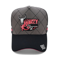 Casquettes de camionneur personnalisées de haute qualité à 5 panneaux à rayures latérales avec logo brodé en 3D Casquette Snapback