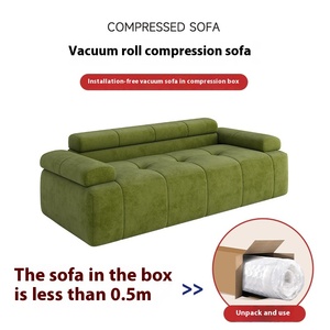 Ghế sofa thư giãn hiện đại tối giản, đệm mút ép chân không, kiểu dáng bông xốp, phù hợp cho căn hộ nhỏ - Product Image 2