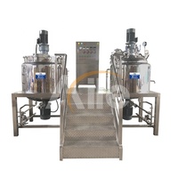 Cuve de mélange cosmétique en acier inoxydable 100L avec agitateur, pompe, boîte de vitesses et homogénéisateur (automatique) – Haute productivité, certifiée CE ISO
