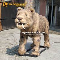 MYDINO lce Age Animal Dent de Sabre Chat Smilodon Animatronic