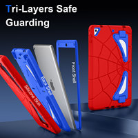 Étui antichoc pour enfants, style anime, pour iPad 5e et 6e génération 9.7, Air 2, Pro 9.7, avec support pliable, sangle d'épaule, coque de protection robuste