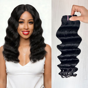 Cheveux vierges brésiliens non traités en gros, mèches ondulées lâches, 8-30 pouces, extensions de cheveux de haute qualité - Product Image 4