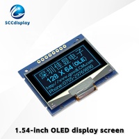Pantalla OLED SCCdisplay de 1.54 Pulgadas 12864 SJXD12864-15 Compatible con Interfaz de Puerto Paralelo/Series, Matriz de Puntos 128X64 SSD1309ZC