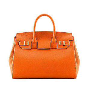 Bolso de mano grande con textura de lichi para mujer, bolsa de mano de cuero PU de diseño clásico de lujo - Product Image 4