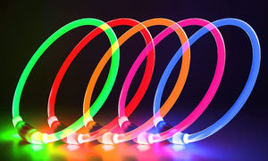 Collier pour chien LED - Rechargeable par USB - Collier lumineux pour chien pour la sécurité nocturne - Collier lumineux tendance pour petits, moyens et grands chiens - Product Image 6