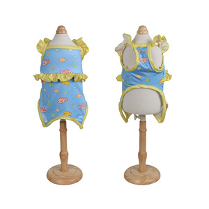 Maillot de bain bikini pour chien, bleu clair, motif animal mignon, tenue d'été en nylon pour Bichon Frise - Product Image 4