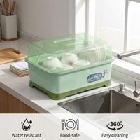 Étagère à vaisselle moderne anti-insectes, boîte à vaisselle anti-cafards avec couvercle hermétique en plastique PP, export direct usine OEM, stable