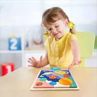 Rompecabezas Espacial del Sistema Solar de Madera para Niños, Planetas, Astronomía, Ciencia, Montessori, Tablero Educativo de Aprendizaje, Juego del Espacio Exterior para Niños Pequeños