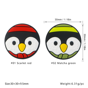 ลูกปัดซิลิโคนสำหรับกัดเล่นรูปนกเพนกวินแบบตะวันตกลูกปัดซิลิโคนสำหรับการทำปากกาแบบ DIY เกรดอาหาร - Product Image 2