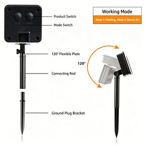 Guirlande solaire à 200 LED RGB blanc chaud, lampe à fil de cuivre pour extérieur, IP65 étanche, décoration de jardin, lumière de Noël - Product Image 5