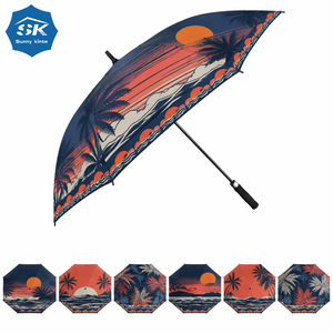 Parapluie de <span class=keywords><strong>golf</strong></span> de haute qualité avec impression coucher de soleil, logo personnalisé, robuste, <span class=keywords><strong>prix</strong></span> d'usine, parapluies à manche pour hommes et femmes - Product Image 6