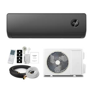 Nuevo Diseño de Aire Acondicionado Split <span class=keywords><strong>Inverter</strong></span> Inteligente Negro, Aire Acondicionado de Pared para el Hogar con Wifi - Product Image 2