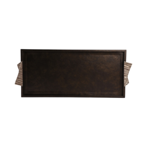 Vassoio decorativo moderno con manici in alluminio per centrotavola da caffè, decorazione per camera da letto e bagno - Product Image 5
