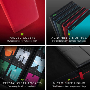 Album classeur en cuir PU à 9 pochettes, capacité 360 cartes, pour cartes à collectionner TCG - Product Image 4