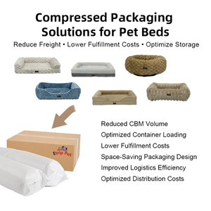 ETRIP PET - Cama Ortopédica de Lujo para Perros al por Mayor, Cama Lavable para Perros de Color Gris con Base Antideslizante - Product Image 4