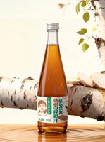 Bouteille en verre Birch Drink 320ml, boisson fonctionnelle riche en 6 minéraux, eau de coco, fournisseur Forest Case, emballage transparent