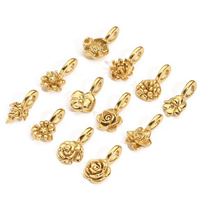 ชุดจี้<span class=keywords><strong>ดอก</strong></span>ไม้ประจำเดือนเกิด 7 มม. 12 แบบ ชุบทอง 18K PVD บนสแตนเลสสตีล กันน้ำ ไม่หมอง สำหรับทำเครื่องประดับ - Product Image 4