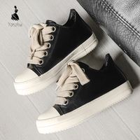 Chaussures décontractées pour hommes, style sport et marche, style Hong Kong, à semelle épaisse et souple, résistantes à l'usure, noir et blanc, prix d'usine