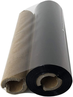 Cinta de Resina de Cera para Transferencia Térmica de 110 mm x 70 m, Compatible con Impresoras de Etiquetas Zebra, Datamax y Eltron