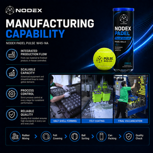 NODEXSPORT Emballage personnalisé OEM durable, balles de padel de qualité supérieure, approuvées par la <span class=keywords><strong>FIP</strong></span>, pressurisées, fabriquées en usine. - Product Image 2