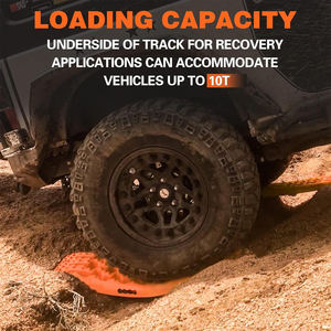 Мини-тракционные доски AMBITION для эвакуации внедорожников, гибкие фрикционные дорожки для песка, грязи, снега и монтажный комплект, оранжевые - Product Image 2