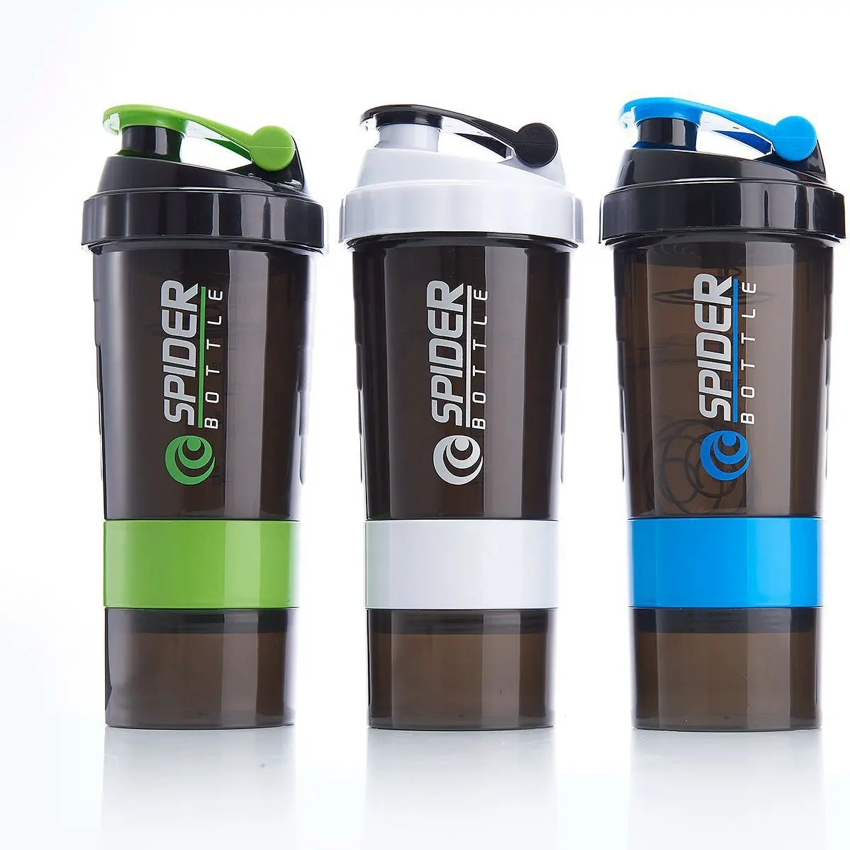 Fabrika özel Logo BPA ücretsiz 500ml plastik spor su şişesi Shaker şişe spor spor salonu su şişesi kene işaretleyici