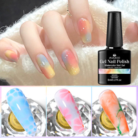 MSRUIOO Gel UV pour Nail Art, semi-permanent, à retirer par trempage, manucure, 8 ml, vernis à ongles en gel, gel à ongles aquarelle