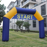 Precio de fábrica, publicidad al aire libre, arcos de nebulización, arco de línea de meta de inicio de carrera inflable, arco deportivo inflable