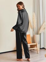Conjunto de Pijamas Estampados de Satén, Ropa de Dormir Suave para Mujer, Conjunto de 2 Piezas de Manga Corta, Ropa de Dormir Cómoda