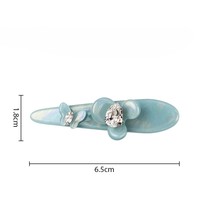 Nouvelle Pince à Cheveux Luxe en Acétate de Cellulose, Motif Fleur de Rose et Papillon, Type Griffe de Requin, pour Chignon, Accessoire et Barrette