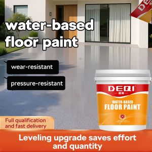 Peinture pour sols à base d'eau DEQI, respectueuse de l'environnement, revêtement imperméable à base de polyurée pour garage, sol de maison, sous-sol - Product Image 2