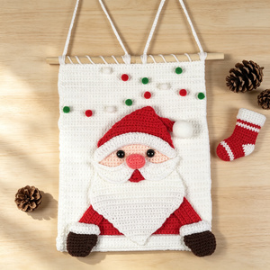 Kit Fai-da-Te <span class=keywords><strong>per</strong></span> Ornamento <span class=keywords><strong>di</strong></span> Babbo <span class=keywords><strong>Natale</strong></span> Fatto a Mano, Set <span class=keywords><strong>di</strong></span> Materiali <span class=keywords><strong>per</strong></span> Lavoro a Maglia, Decorazione Natalizia da Appendere all'Albero - Product Image 4