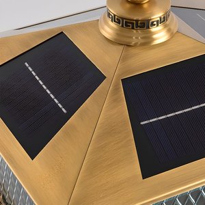 Lampe solaire à pilier en aluminium et verre, étanche IP65, pour villa, jardin, <span class=keywords><strong>portail</strong></span>, clôture, nouvelle lampe de paysage rétro chinoise antique - Product Image 6