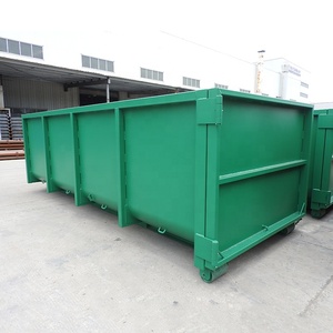 New OEM Brand Model Hook-10 4-30 Yard Steel Hook Lift Roll off Bin <strong>Trailer</strong> <strong>Dumpster</strong> Container for Construction Use - Product Image 2