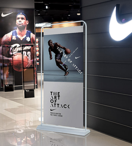 Soporte para Pancartas de Puerta, de Aluminio Curvo de Lujo, Ligero, de Pie, de Fácil Montaje, Resistente a la Oxidación, para Marco de Puerta, 80x180 - Product Image 1