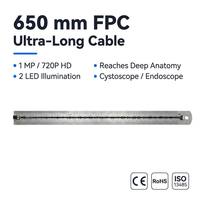 Module d'endoscope avec câble FPC de 650 mm de long, capteur CMOS, interface MIPI, 1MP, 720P, champ de vision ultra large de 140°, 5 à 50 mm pour système médical
