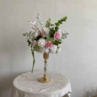 Boule de fleurs artificielles, plusieurs couleurs disponibles, boule florale rose, centre de table de mariage pour événements et décoration intérieure