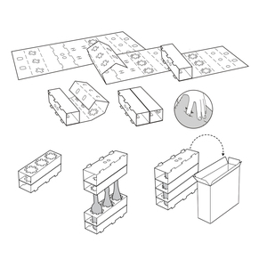 Tùy chỉnh carton <span class=keywords><strong>Champagne</strong></span> 12 <span class=keywords><strong>4</strong></span> gói bia chai các tông sóng bia rượu tàu sân bay vận chuyển hộp với chèn - Product Image 5