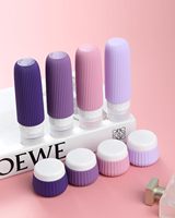 Ensemble de 8 flacons de voyage portables en silicone sans BPA de 90 ml pour shampooing, lotion et articles de toilette