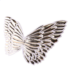 Moda oro metálico Pu cuero acolchado mariposa Hada ala rendimiento alas de Ángel para niños - Product Image 4