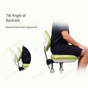 Taburetes de dentista para médicos orales, silla de asistente de médico y enfermera para clínica dental - Product Image 4