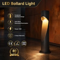 Lampu Taman LED 10W dengan Sensor Gerak Radar Bluetooth IoT, Lampu Tiang Jalur Aluminium IP65 untuk Halaman